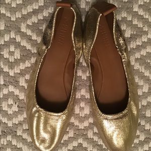 Mercedes Castillo Carole Gold Ballet Flats size 38